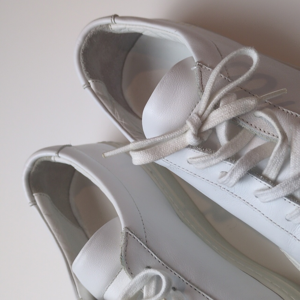 Common Projects Achilles Sneakers in White Leather Size EU 39 US Women's 9 - Picture 14 of 17